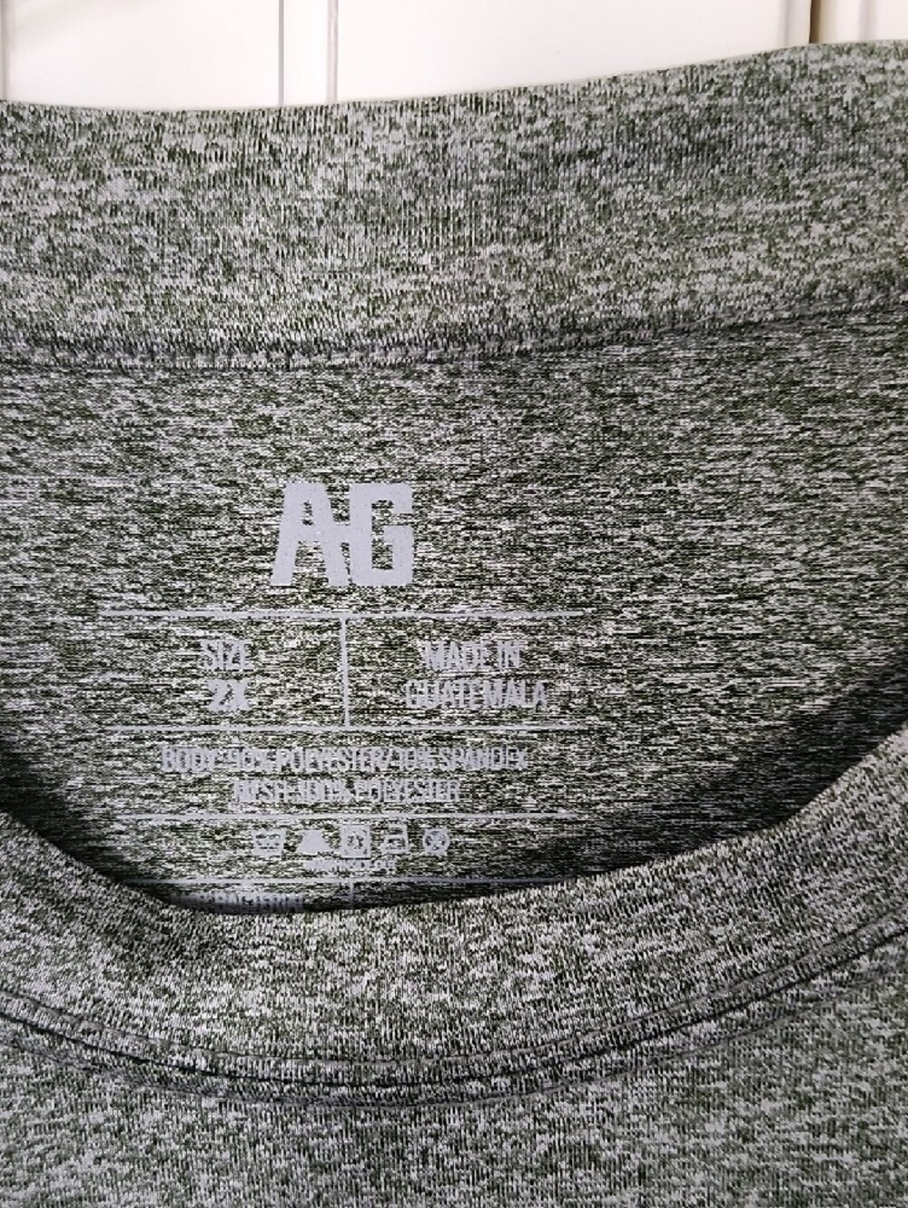 AG GEAR FARM PRO Olive Heather Performance Short Sleeve Tee - Picture 2 of 3